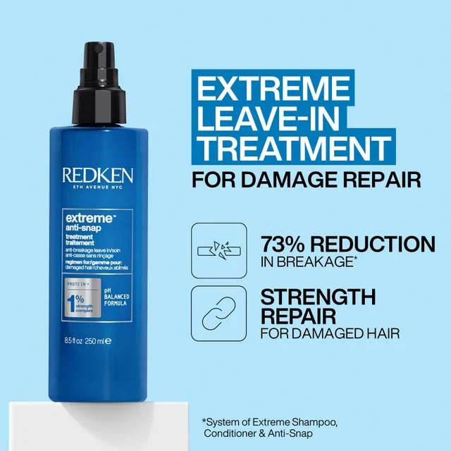 Redken Extreme Anti-Snap Treatment Spray for Damaged Hair, Helps Prevent Breakage 250ml