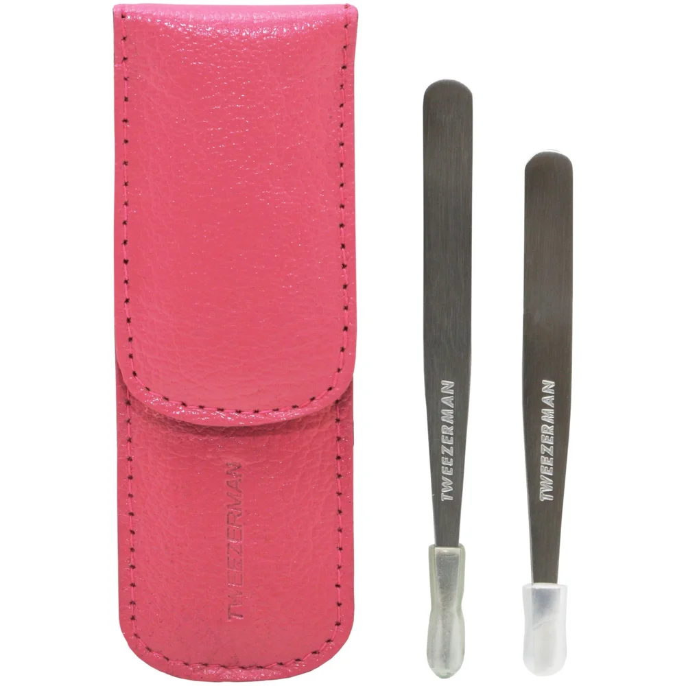 Tweezerman Brows Petite Tweeze Set - Pink Image 1
