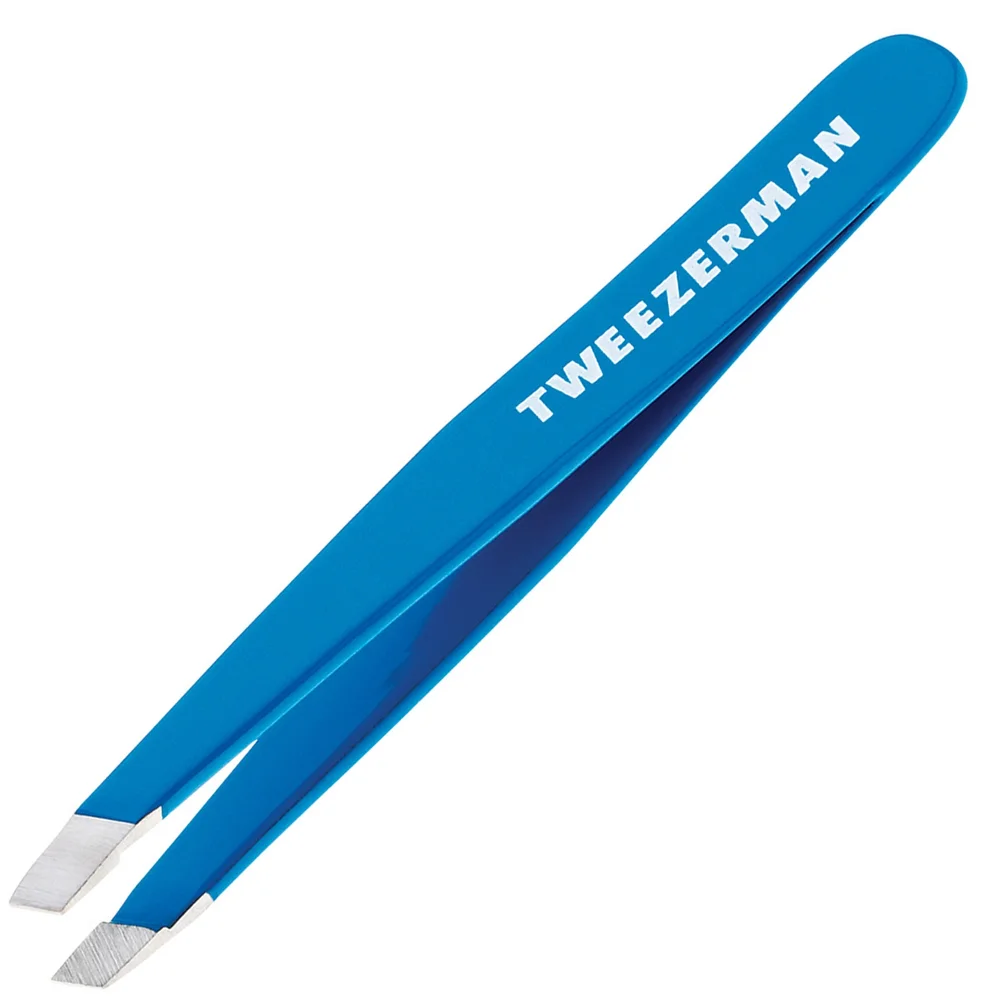 Tweezerman Brows Mini Slant Tweezer Bahama Blue Image 1