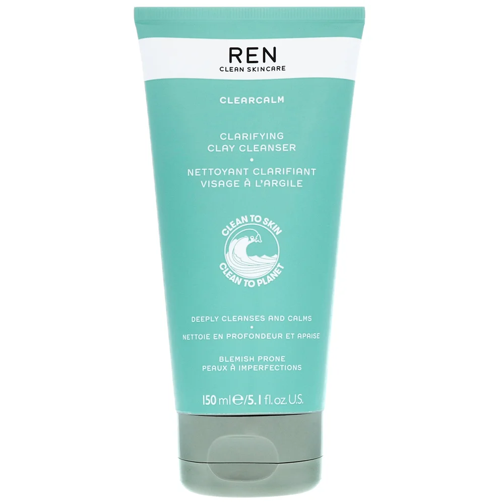 REN Clean Skincare Face Clearcalm Clarifying Clay Cleanser 150ml / 5.1 fl.oz. Image 1