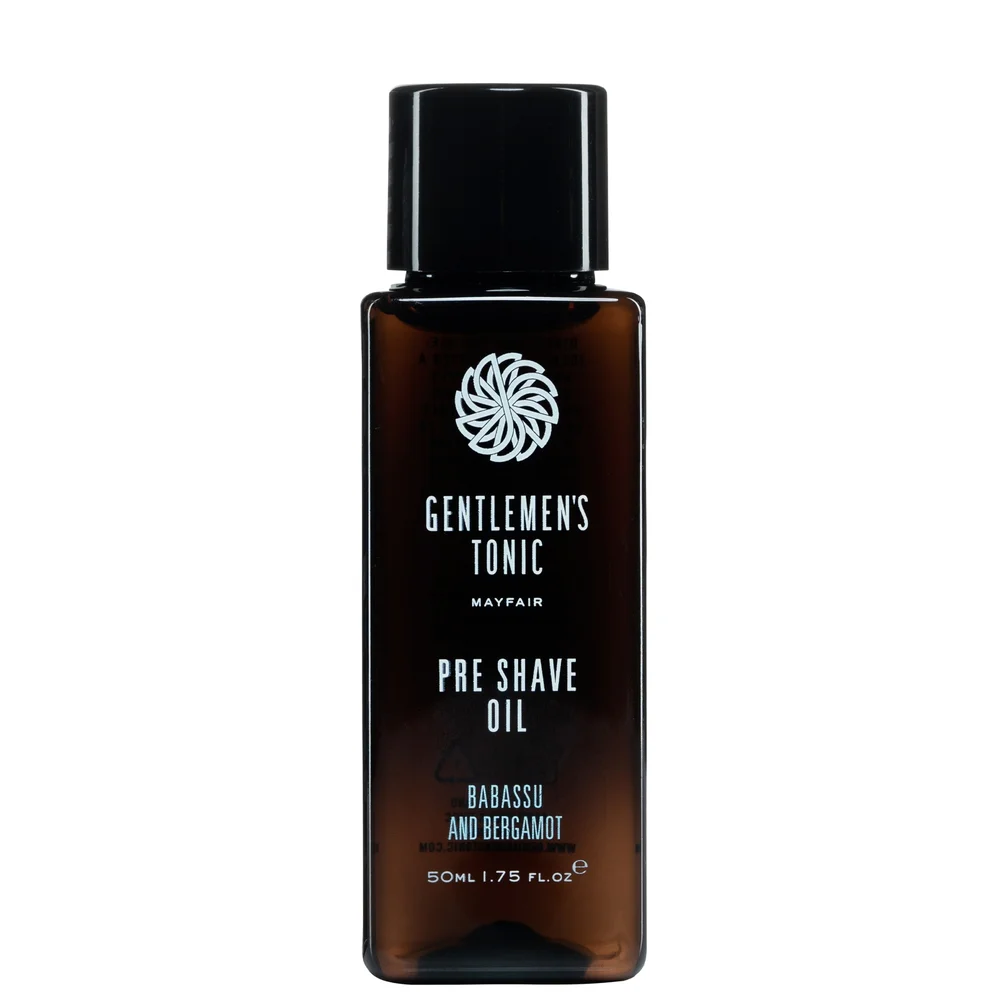 Gentlemen's Tonic Face & Beard Pre Shave Oil 50ml Image 1