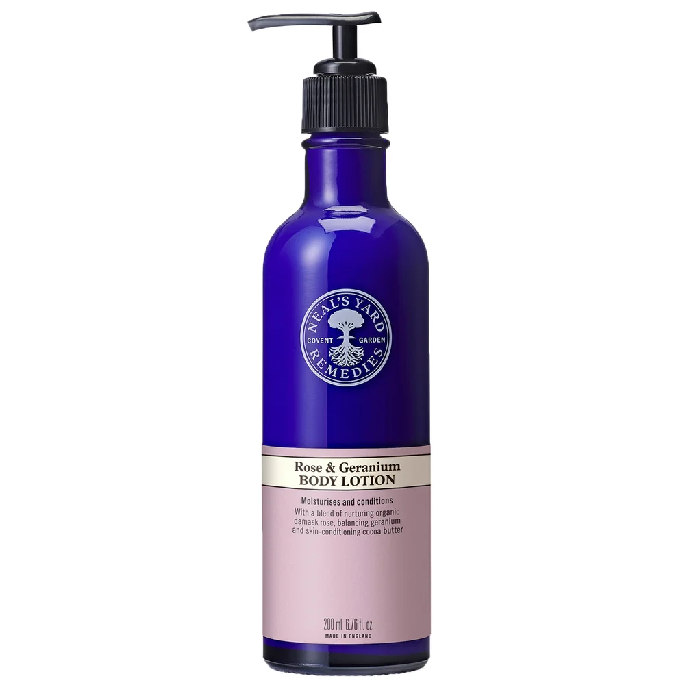 Neal's Yard Remedies Body Moisturisers Rose & Geranium Body Lotion 200ml Image 1