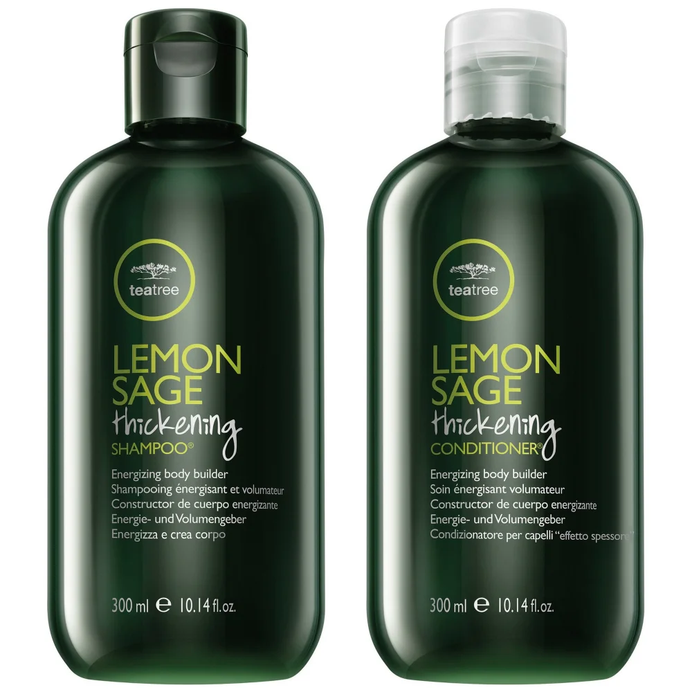 Paul Mitchell Bonus Bags Lemon Sage Thickening Shampoo 300ml & Conditioner 300ml Image 1