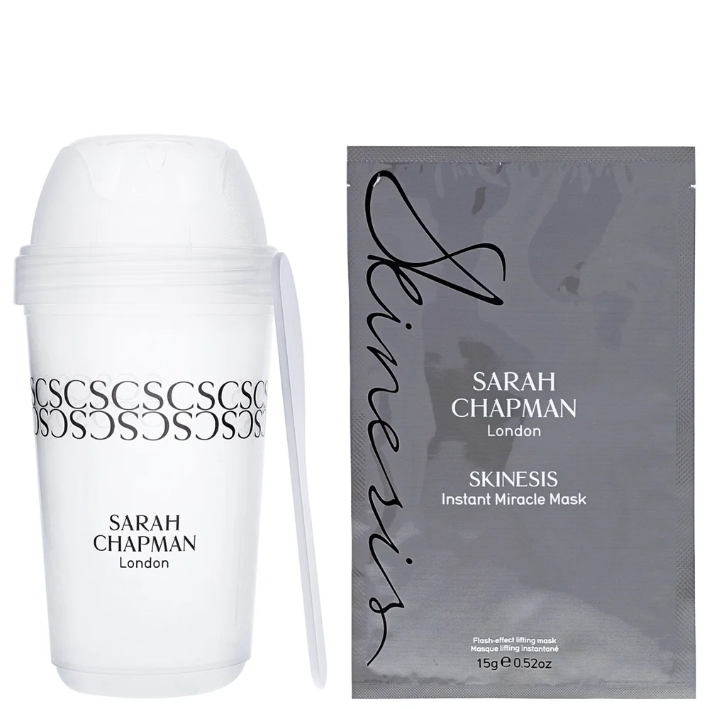 Sarah Chapman London Face Masks Skinesis Instant Miracle Mask 4 x 15g & Shaker Image 1