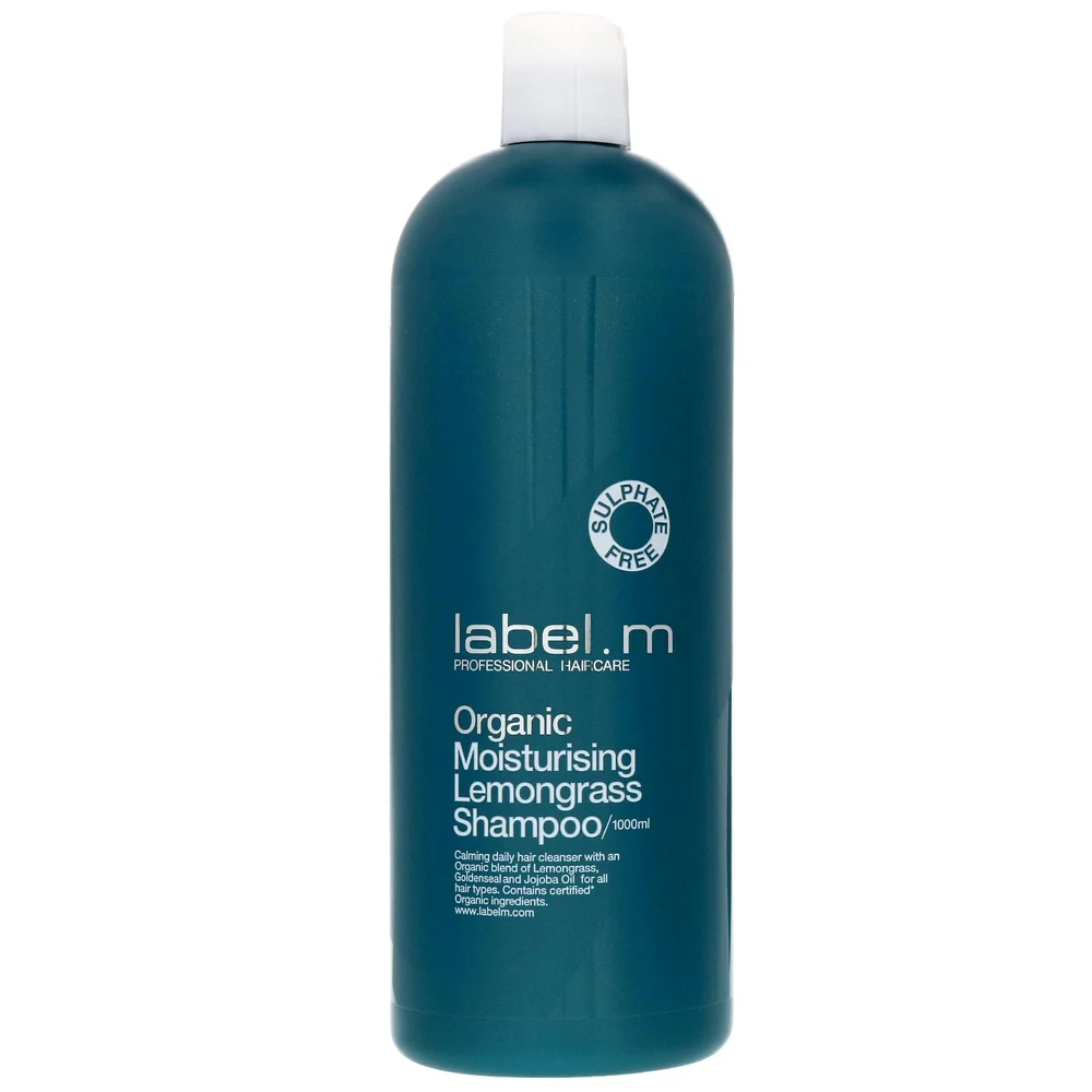 label.m Cleanse Organic Moisturising Lemongrass Shampoo 1000ml Image 1
