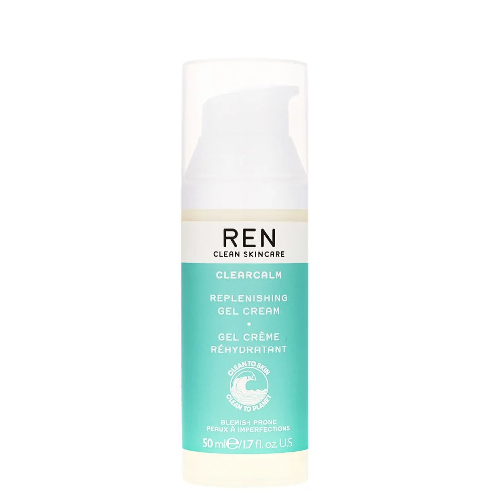 REN Clean Skincare Face ClearCalm 3 Replenishing Gel Cream For Blemish Prone Skin 50ml / 1.7 fl.oz. Image 1