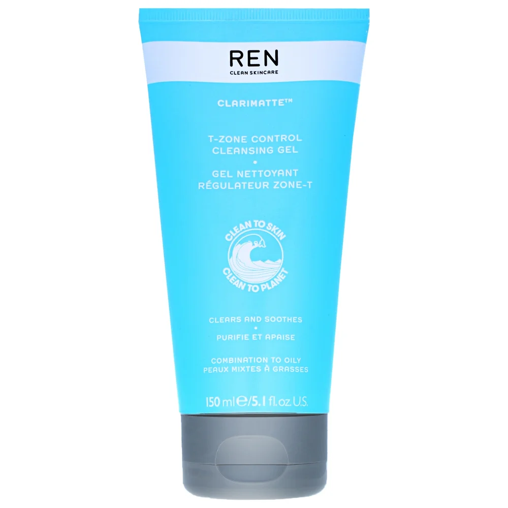 REN Clean Skincare Face Clarimatte T-Zone Control Cleansing Gel 150ml / 5.1 fl.oz. Image 1