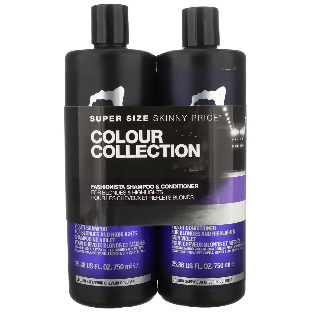 TIGI Catwalk Fashionista Violet Tween Set: Shampoo 750ml & Conditioner 750ml Image 1