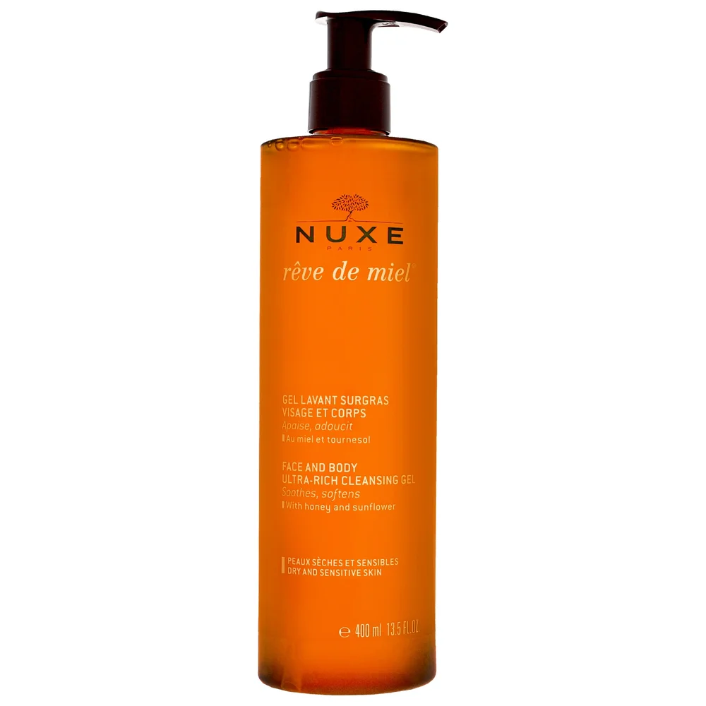 Nuxe Rêve de Miel Ultra Rich Cleansing Gel For Face And Body 400ml Image 1
