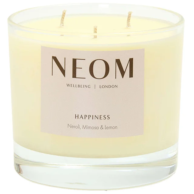 Neom Wellbeing London Scent To Make You Happy Happiness Scented Candle (3 Wicks) 420g