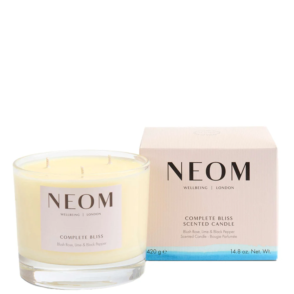 Neom Wellbeing London Scent To Calm & Relax Complete Bliss Scented Candle (3 Wicks) 420g Image 1