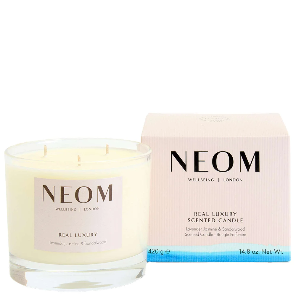 Neom Wellbeing London Scent To De-Stress Real Luxury Candle (3 Wicks) 420g Image 1