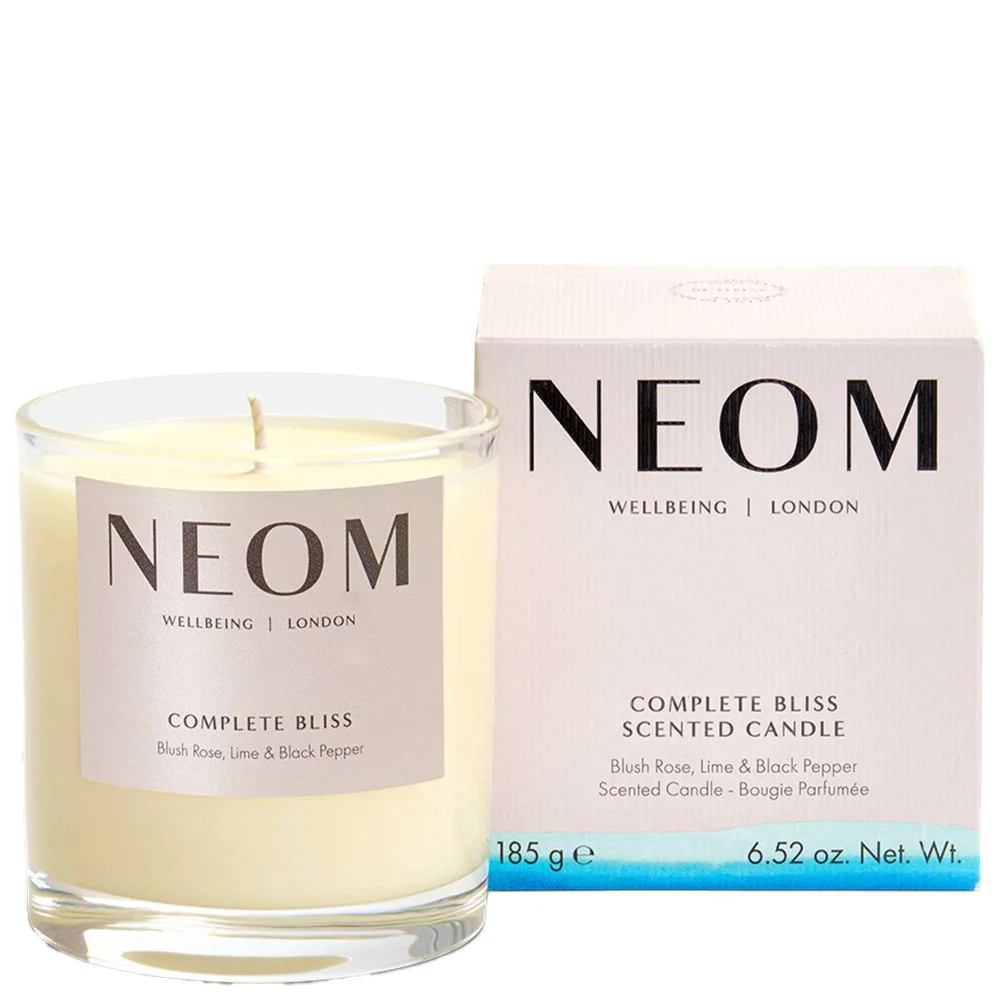 Neom Wellbeing London Scent To Calm & Relax Complete Bliss Scented Candle (1 Wick) 185g Image 1