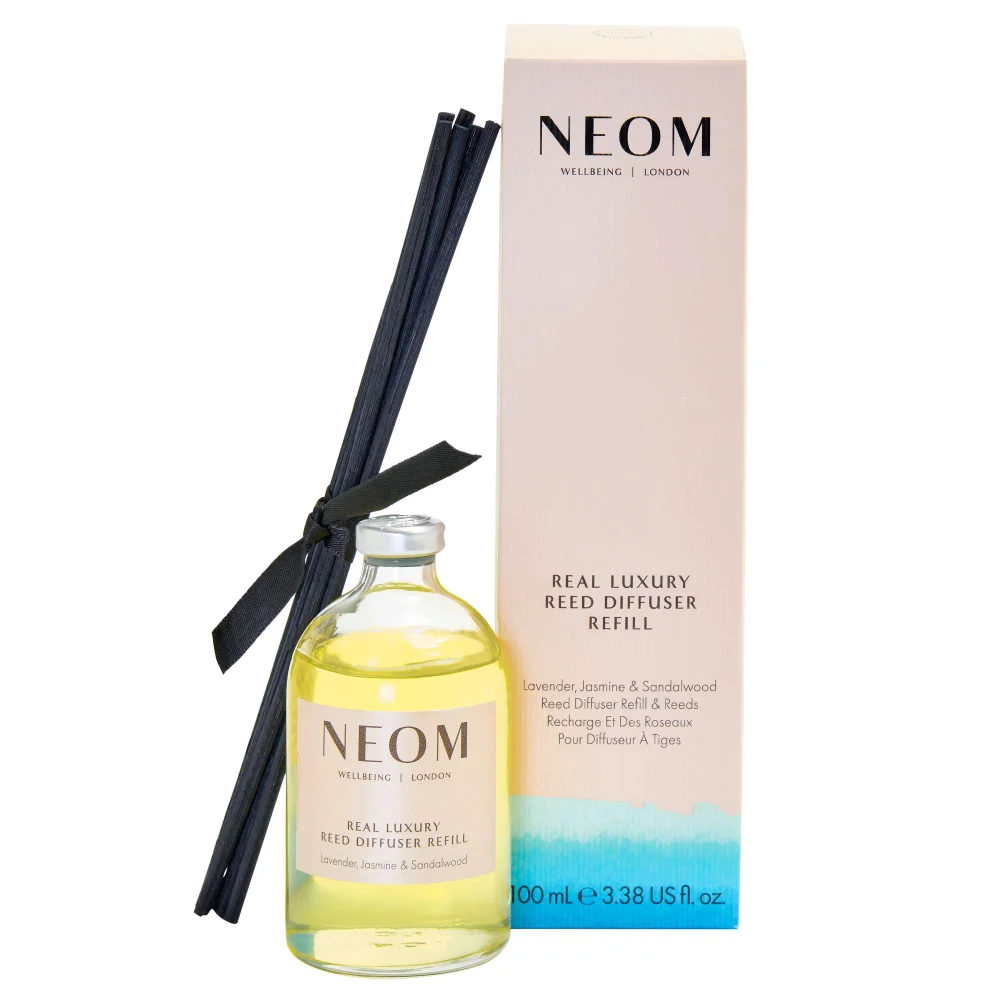 Neom Wellbeing London Scent To De-Stress Real Luxury Reed Diffuser Refill 100ml Image 1