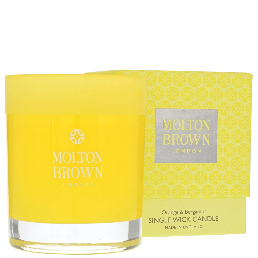 Molton Brown Orange & Bergamot Single Wick Candle 180g Image 1