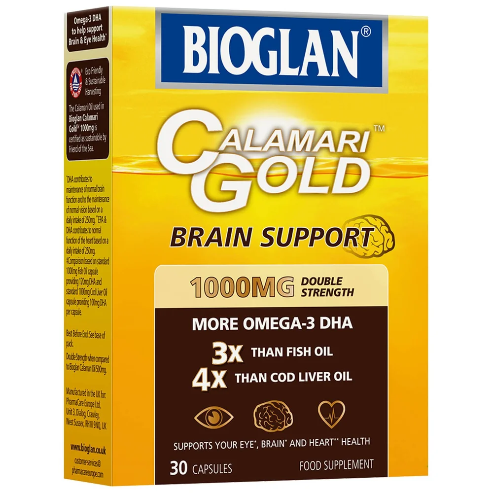 Bioglan Calamari Gold Double Strength 1000mg Capsules x 30 Image 1