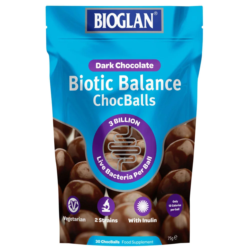Bioglan Biotic Balance ChocBalls For Adults Dark Chocolate x 30 Image 1
