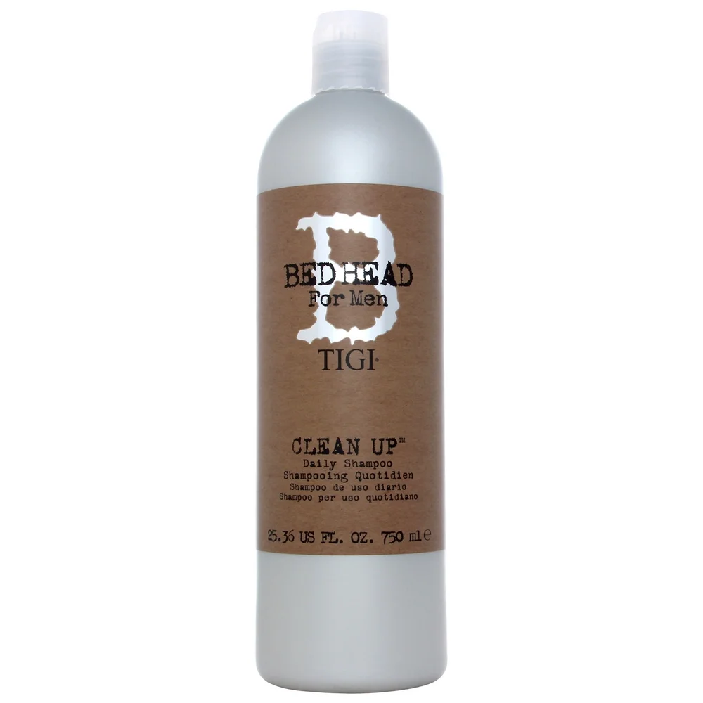 TIGI Bed Head For Men Wash and Care Clean Up Daily Shampoo 750ml Image 1