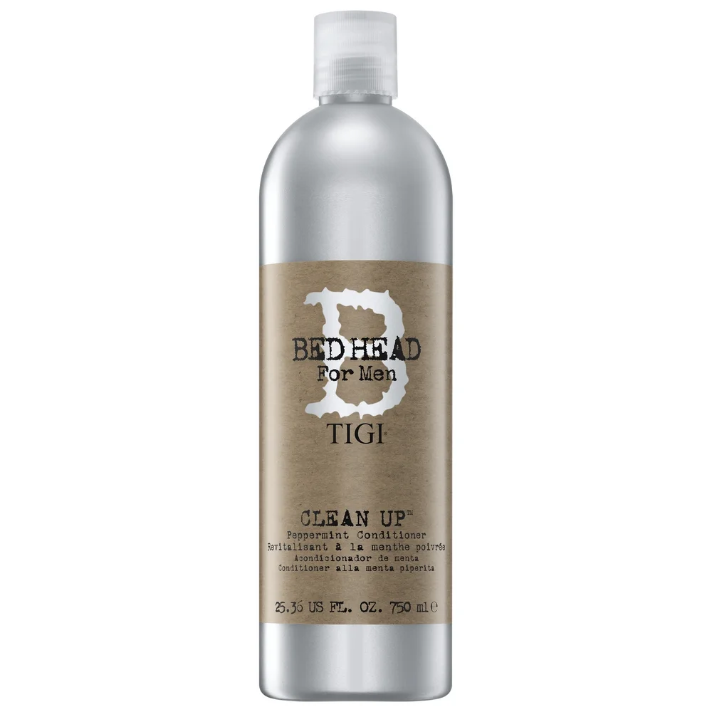 TIGI Bed Head For Men Wash and Care Clean Up Peppermint Conditioner 750ml Image 1
