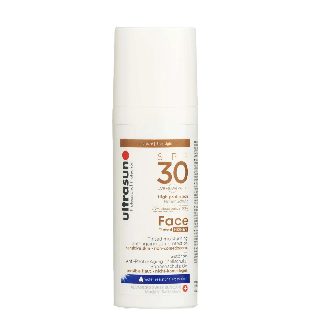 Ultrasun Face Anti-Ageing SPF30 Tinted Honey 50ml Image 1