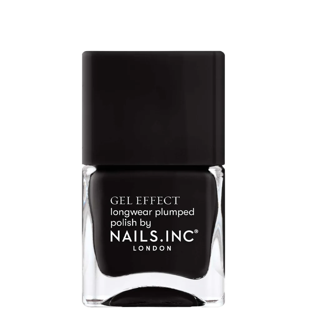 NAILS.INC Gel Effect Nail Polish Black Taxi 14ml Image 1