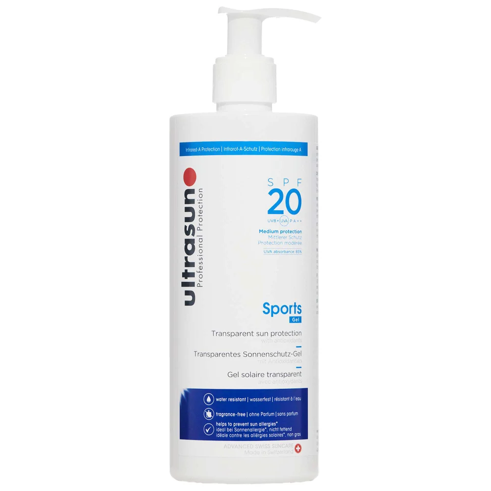 Ultrasun Sports Formula Transparent Sun Protection SPF20 400ml Image 1