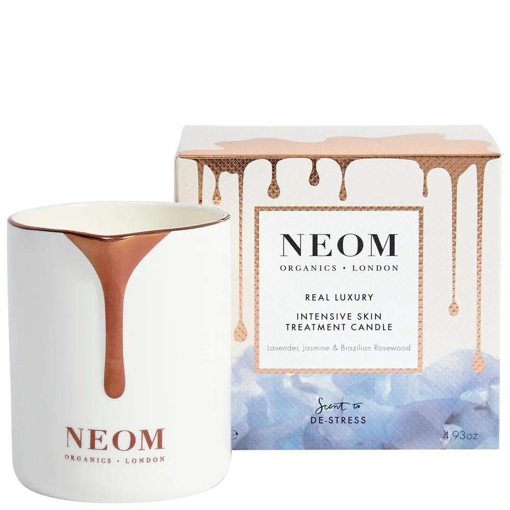 Neom Wellbeing London Scent To De-Stress Real Luxury Intensive Skin Treatment Candle 140g Image 1