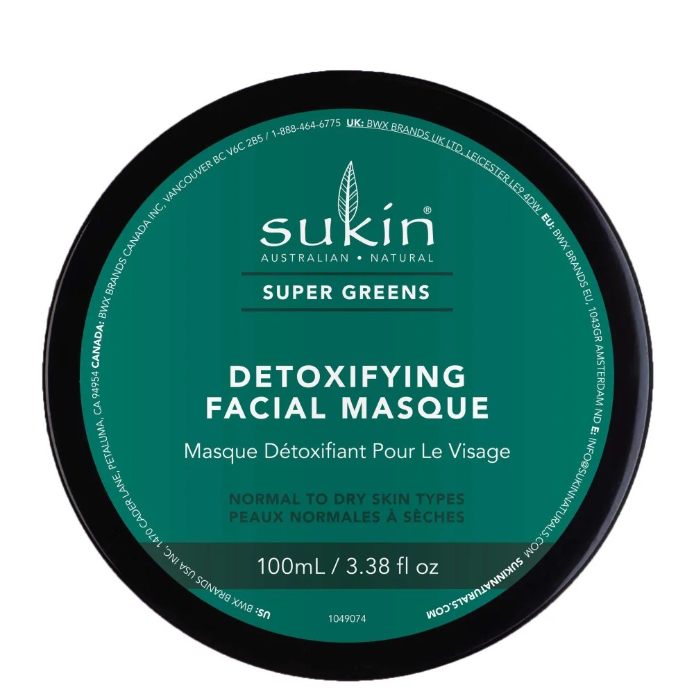 Sukin Super Greens Detoxifying Facial Masque 100ml Image 1