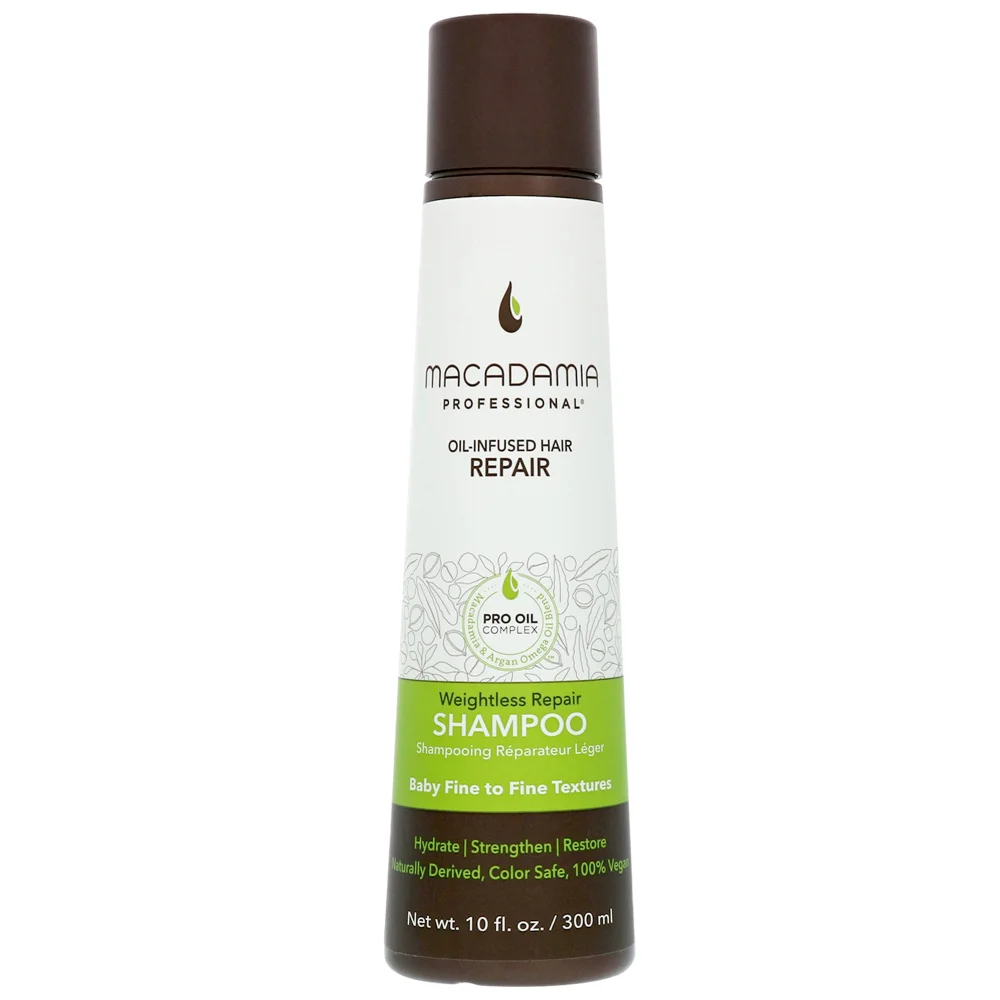 Macadamia Professional Care & Treatment Weightless Repair Shampoo for Fine Hair 300ml Image 1