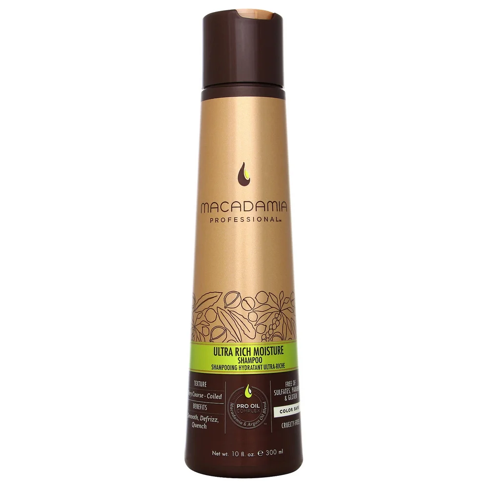 Macadamia Professional Care & Treatment Ultra Rich Moisture Shampoo for Very Coarse or Coiled Hair 300ml Image 1