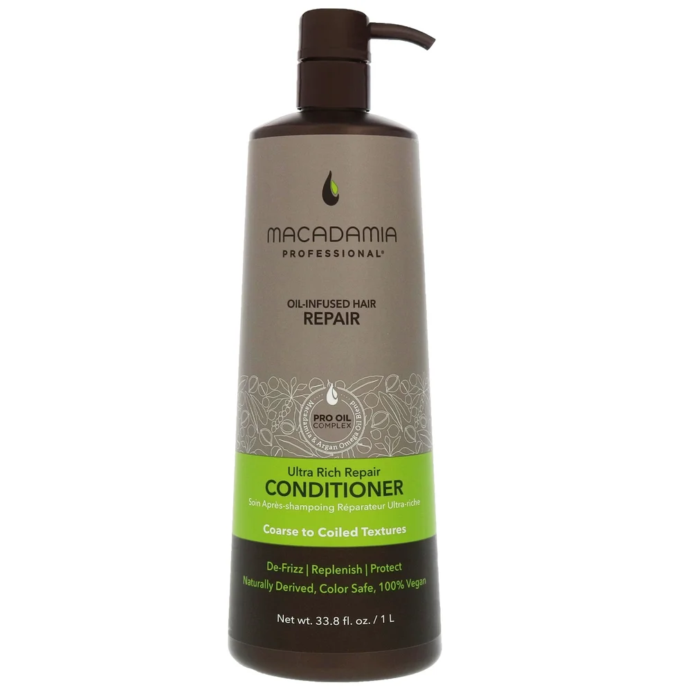 Macadamia Professional Care & Treatment Ultra Rich Repair Conditioner for Very Coarse or Coiled Hair 1000ml Image 1