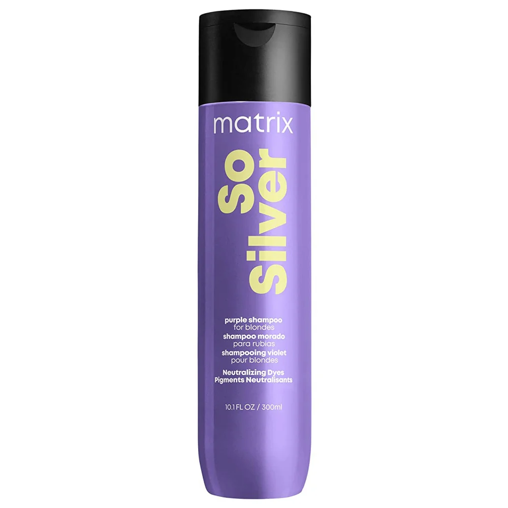 Matrix Total Results Color Obsessed So Silver Shampoo to Neutralize Yellow Tone in Blonde Hair 300ml Image 1