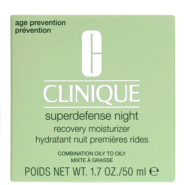 Clinique Superdefense Night Recovery Moisturizer for Combination Oily to Oily Skin 50ml / 1.7 fl.oz.