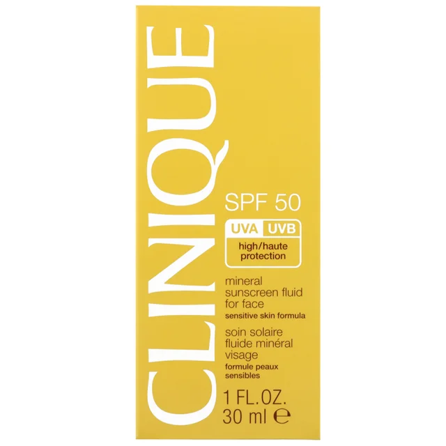 Clinique SPF50 Mineral Sunscreen Fluid for Face 30ml / 1 fl.oz.