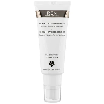 REN Clean Skincare Face Flash Hydro-Boost Instant Plumping Emulsion 40ml / 1.3 fl.oz.