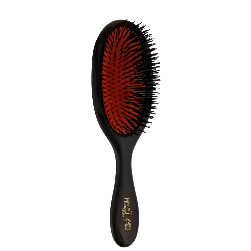 Mason Pearson Pure Boar Bristle Handy Brush Dark Ruby B3 Image 1
