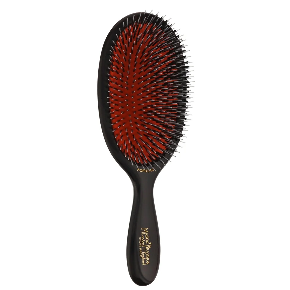 Mason Pearson Boar Bristle & Nylon Popular Brush Dark Ruby BN1 Image 1