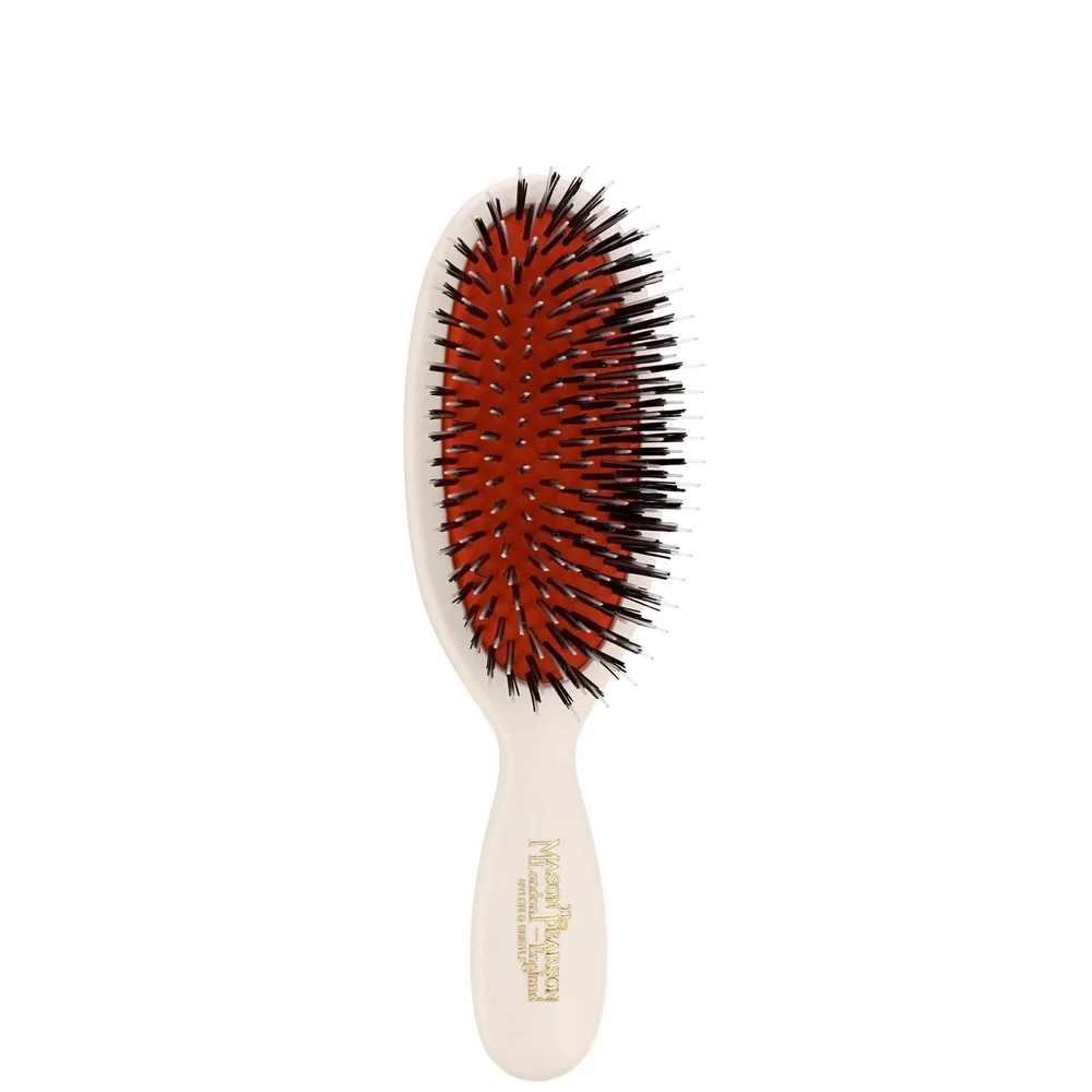 Mason Pearson Boar Bristle & Nylon Pocket Brush Ivory BN4 Image 1