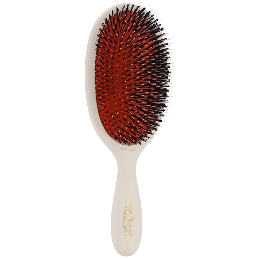 Mason Pearson Boar Bristle & Nylon Popular Brush Ivory BN1 Image 1