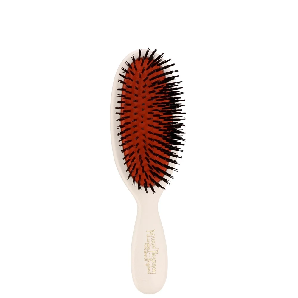 Mason Pearson Pure Boar Bristle Pocket Brush Ivory B4 Image 1