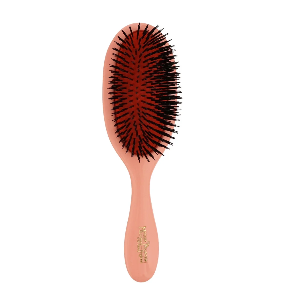 Mason Pearson Pure Boar Bristle Handy Brush Pink B3 Image 1