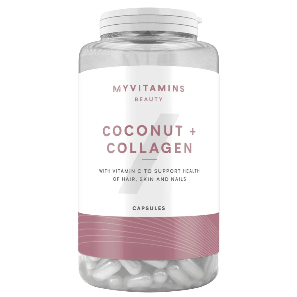 Myvitamins Wellbeing Coconut + Collagen x 180 Capsules Image 1