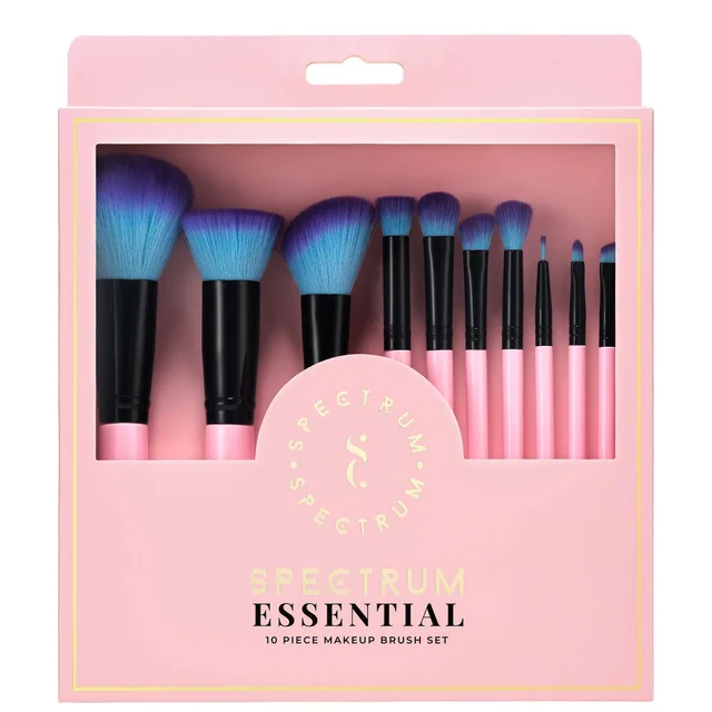 Spectrum Everyday Sets Millennial Pink 10 Piece Pink Essential Makeup Brush Set