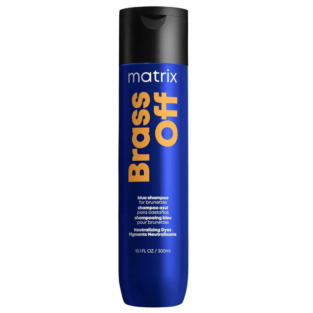 Matrix Total Results Brass Off Neutralising Blue Shampoo for Lightened Brunette Hair 300ml Image 1