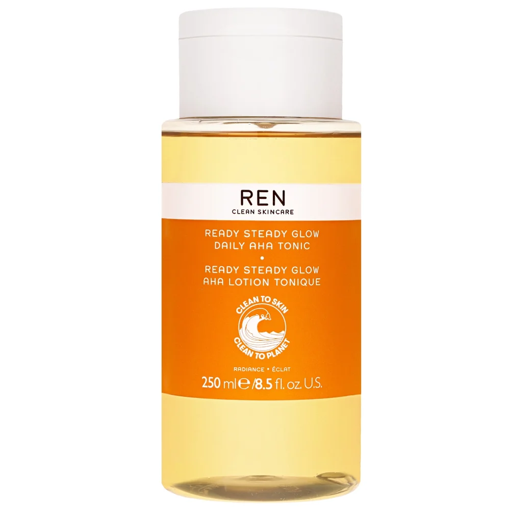 REN Clean Skincare Face Ready Steady Glow Daily AHA Tonic 250ml / 8.5 fl.oz. Image 1