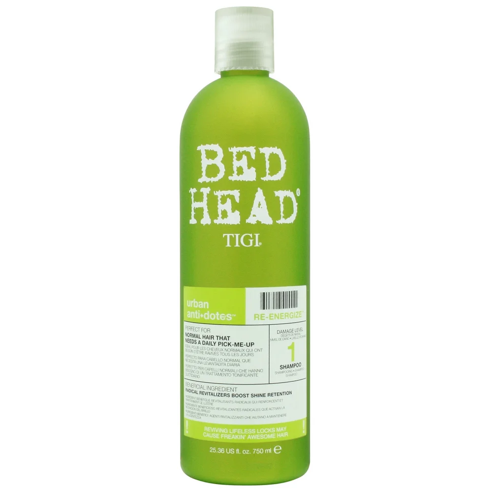 TIGI Bed Head Urban Antidotes Re-Energize Daily Shampoo 750ml Image 1