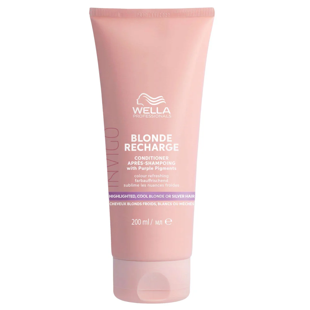 Wella Invigo Blonde Recharge Colour Refreshing Conditioner Cool Blonde 200ml Image 1