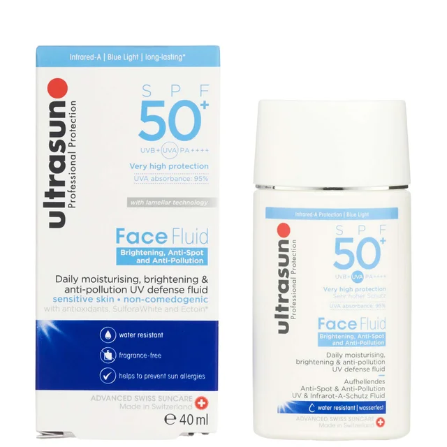 Ultrasun Face Fluid: Brightening, Anti-Spot & Anti-PollutionSPF 50+ 40ml