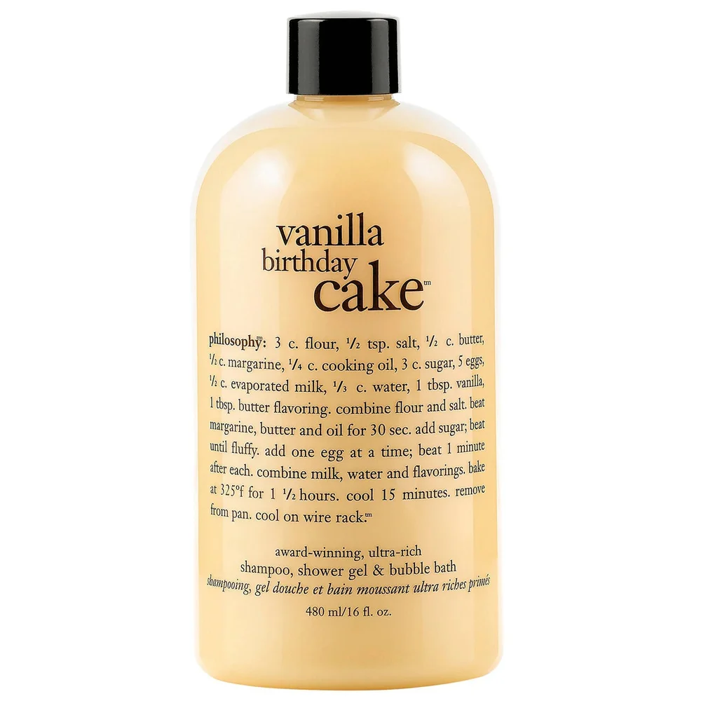 philosophy Bath & Shower Gels Vanilla Birthday Cake Shampoo, Bath & Shower Gel 480ml Image 1