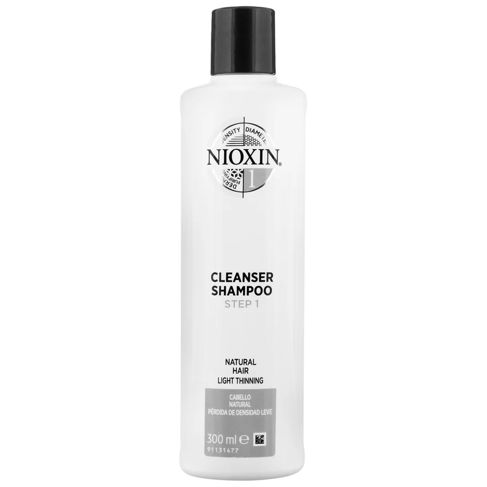 NIOXIN 3D Care System System 1 Step 1 Cleanser Shampoo: For Natural Hair With Light Thinning 300ml Image 1